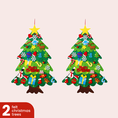 Interactive Felt Christmas Tree for Little Ones
