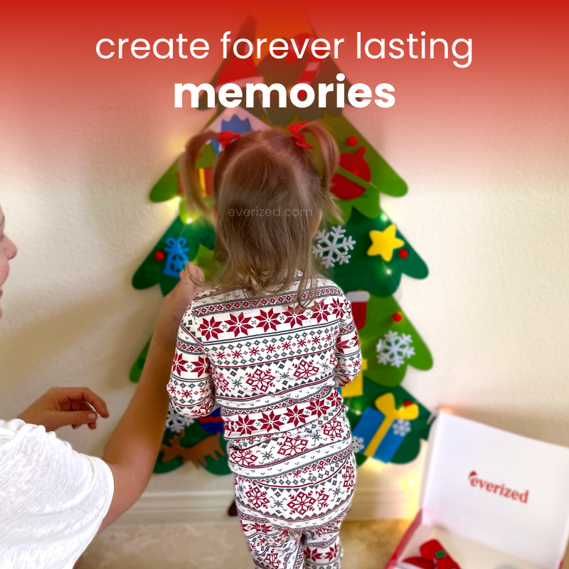 Interactive Felt Christmas Tree for Little Ones